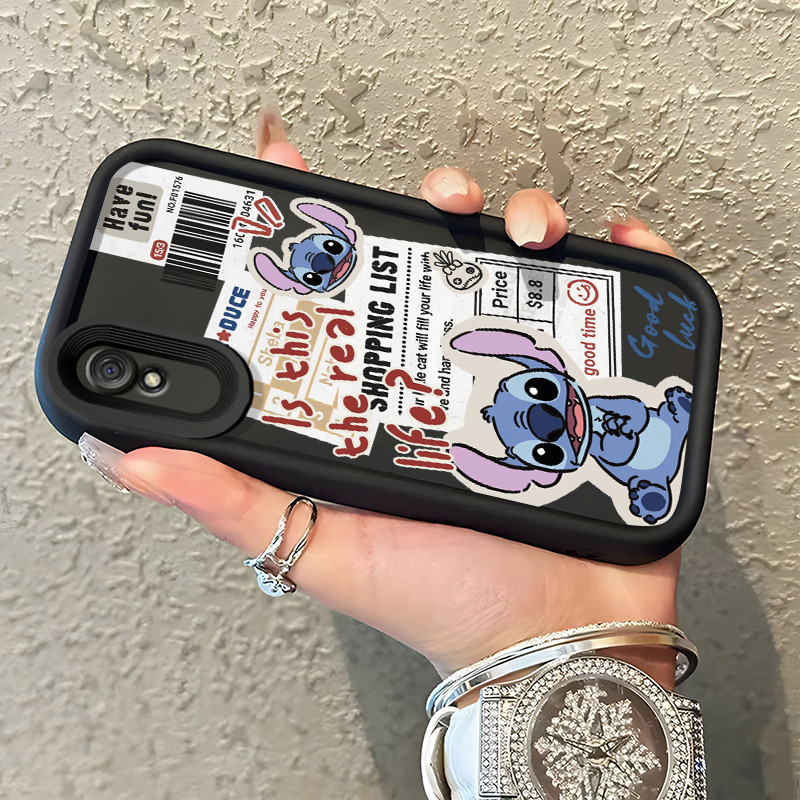 Casing Hp Untuk Xiaomi Redmi 9A Redmi 9i Redmi 9T Redmi 9 Power Case Stiker Stitch kartun lucu Softc