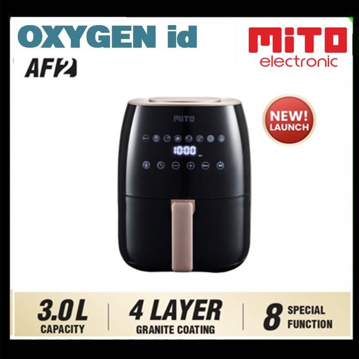 Mito Air Fryer Mito Af2 Menggoreng Tanpa Minyak Kapasitas 3 Liter