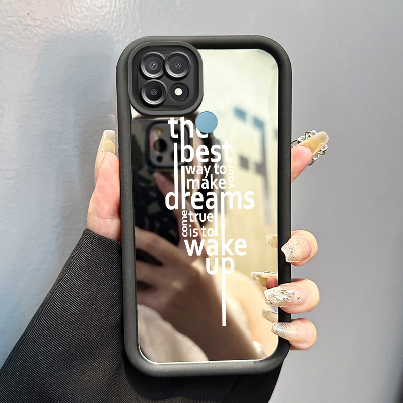 Casing Hp OPPO A15 A15s A35 Case Casing pola teks Kesing HP Cesing cermin Kasing Silikon Softcase