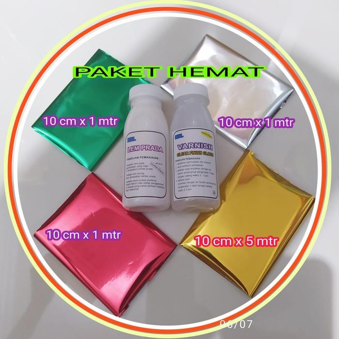 

PAKET HEMAT LEM FOIL LEAF ADHASIVE LEM FOIL PRADA LEM GILDING 100 GRM