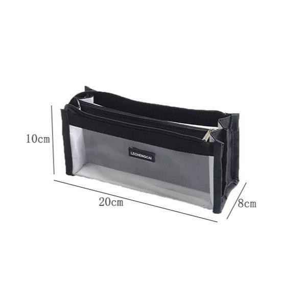 

[MILOLI] Kotak Pensil LECHENGCAI Tempat Pena Kosmetik Kapasitas Besar Pvc Transparant Stationery -