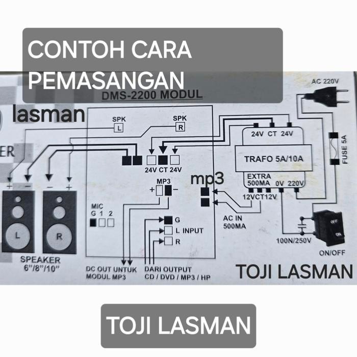 Kit Pcb Aktif Active Stereo Tip 41 42 Tip41 +Subw Subwofer Dms 1050