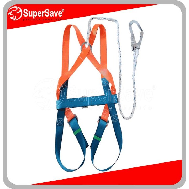 SUPERSAVE SAFETY HARNESS 1 HOOK - SABUK PENGAMAN FULL BODY SINGLE HOOK