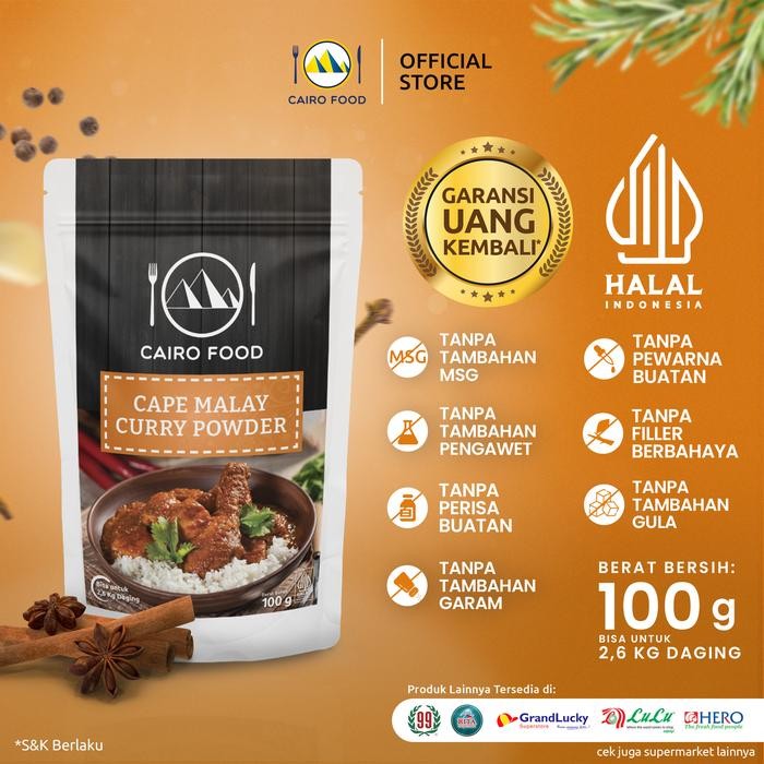 

ASLI Bubuk Kari Cape Malay - Co Food 100 gr READY STOCK