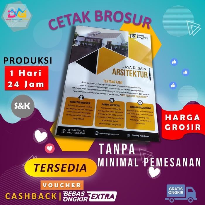 

CETAK BROSUR UKURAN A4 (50 LEMBAR) 2 SISI