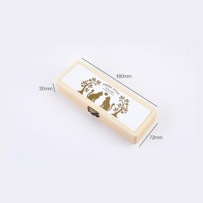 

ANIMAL COUPLE WOODEN PENCIL CASE