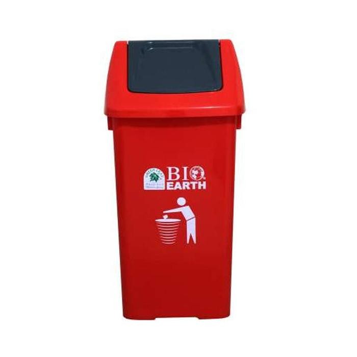 Tempat Sampah Tutup Goyang Green Leaf 60 Ltr (2052) Merah