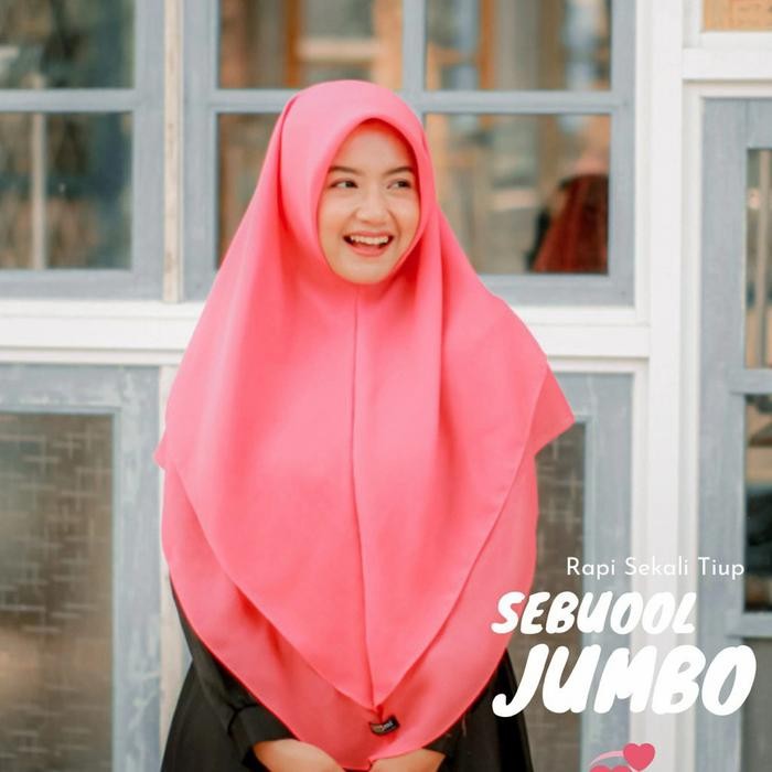 TERLARIS Jilbab Qumi Label Sebuool instant Jumbo READY STOCK