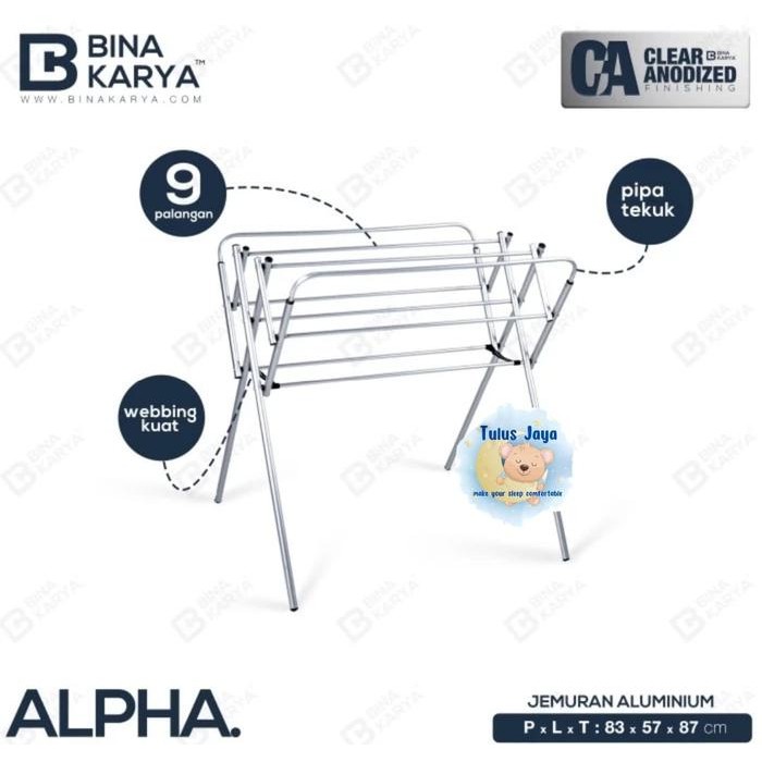 Lion Star House - Jemuran / Rak Handuk Asli Stainless Steel Alumunium