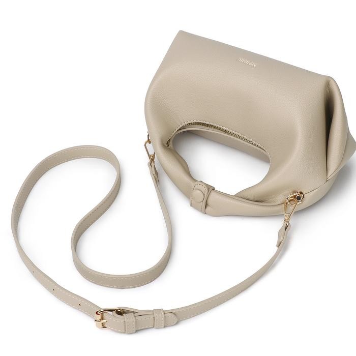 MiniMiu - Dumpling Bag Tas Selempang Wanita Handbag Shoulderbag Slingbag IN Beige, Black, Brown