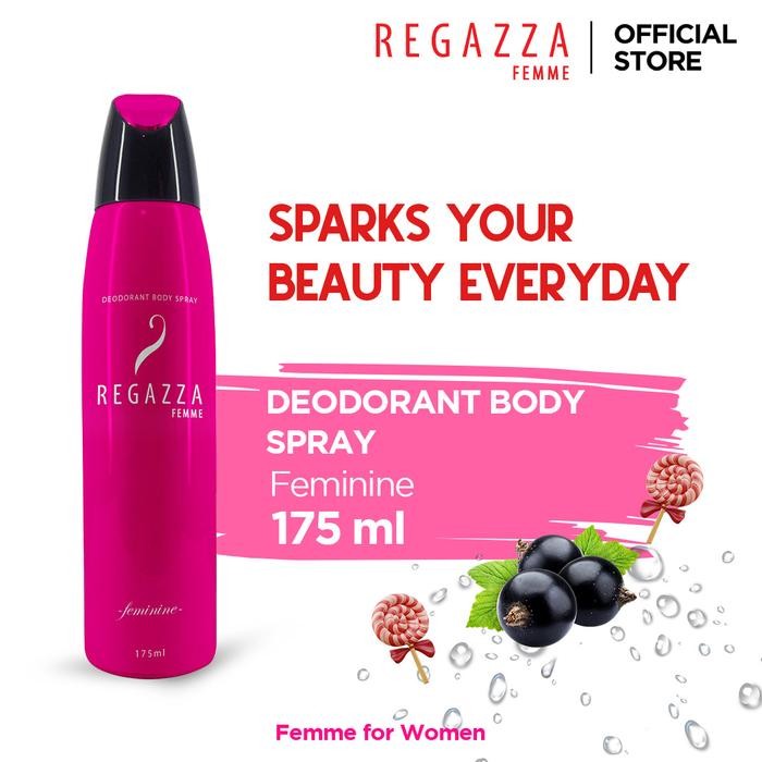 Pilihan- Regazza Femme Body Spray Feminine (Pink) 175Ml (New)