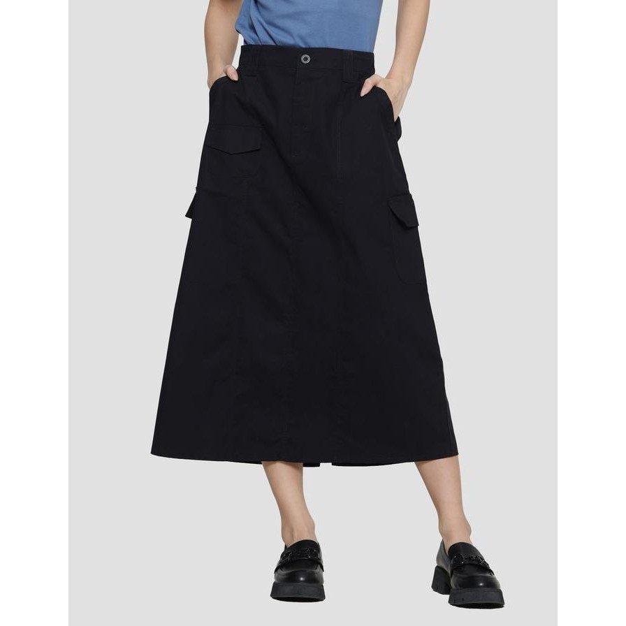 Ready Nevada Woven Cargo Rok Midi Wanita