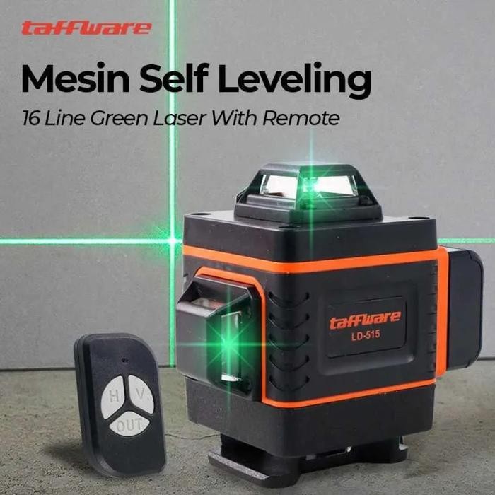 Terbaik Laser Level 16 Line 4D Ld-515 Mesin Self Leveling Hilda Laser 4D 16 Line With Remote Ld-515