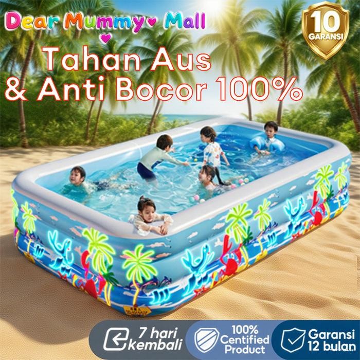 Free Shippingkolam renang anak jumbo 3 meter/Kolam renang karet yang Karet yang menebal Jaminan