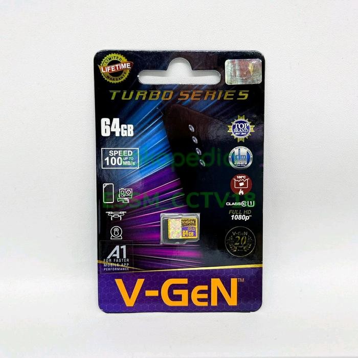 Terbaik V-Gen Memory Card Sd 64Gb Class 10 Original 100% Ori