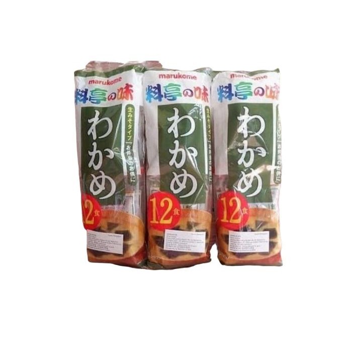 

Stok Baru Marukome Sokuseki Nama Miso Wakame 216gr