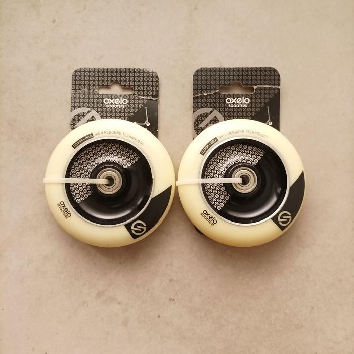 scooter wheels 110mm alu roda+bearing+spacer otoped freestyle Termurah