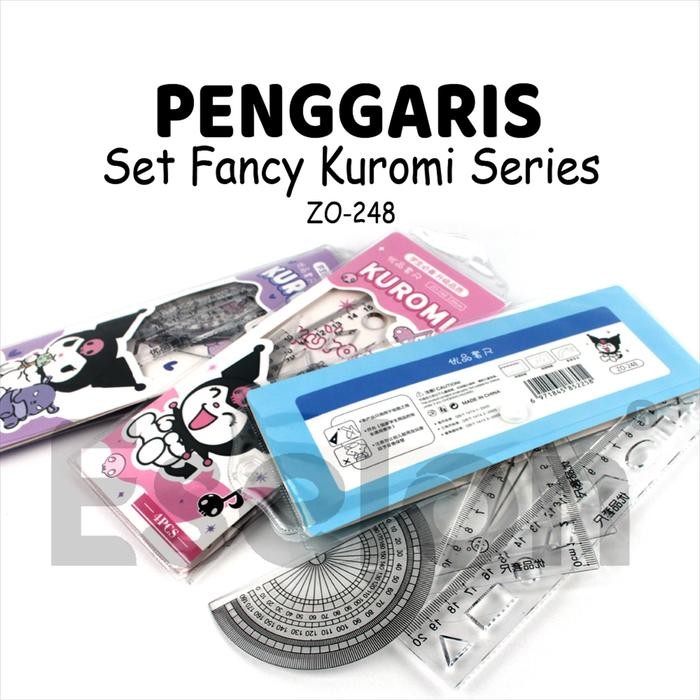 

New 1set Penggaris Set 4in1 / Penngaris Set Cover Fancy 4in1