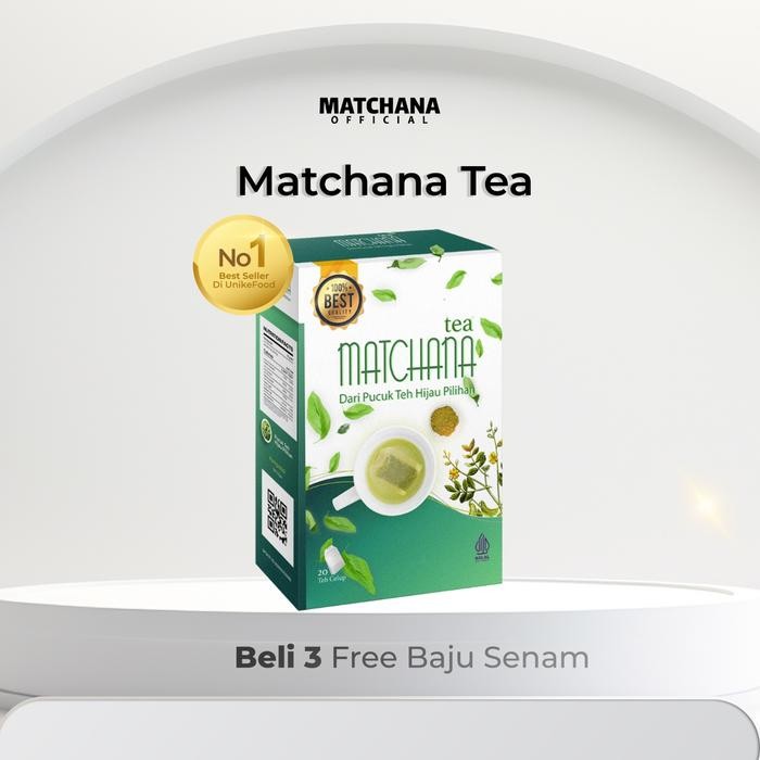 

New Matchana Tea Minuman Teh Hijau Green Tea dan Jati Cina Air Daun