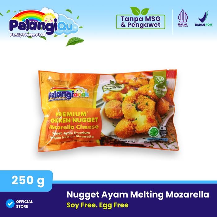 

Pilihan- Nugget Ayam Keju Mozarella Leleh Pelangi Halal Non Msg & Non Pengawet