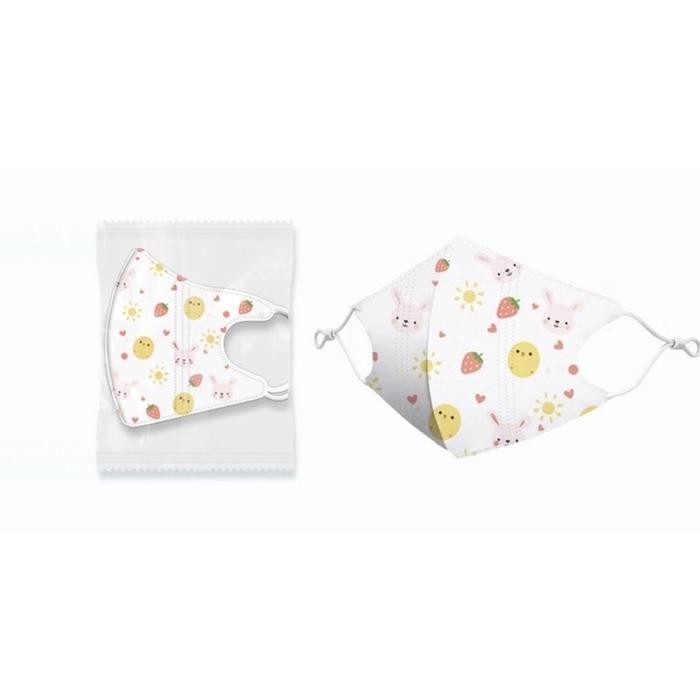 Pilihan- Masker Anak 3D Duckbill 4 Layer With Adjustable Strap 1 Pak (Isi 10Pc)