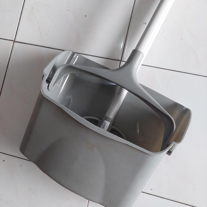 ORIGINAL Sapu Nilon + Serok Nagata Roda 0413 Plastik Tebal Set READY STOCK