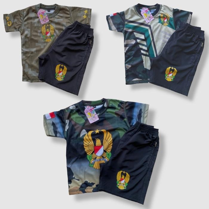 Pilihan- Jersey Olahraga Anak Set Jersey Anak Olahraga Tentara Anak Loreng Set Jersey Olahraga