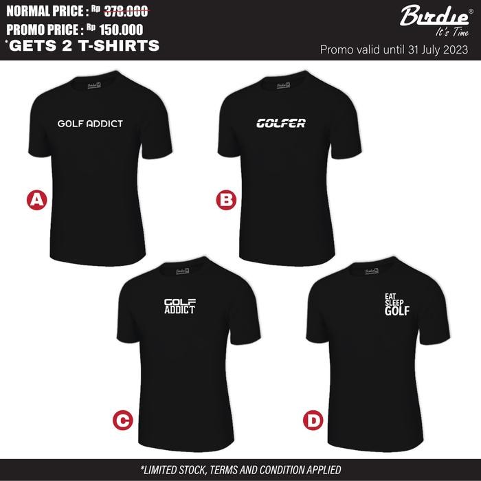 Terlaris Sale Kaos Distro Golf Premium Quality Cotton Combed Original Birdie 1