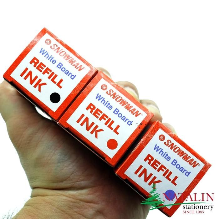 

OJ Isi Spidol Refill Ink BG-12 Whiteboard Marker SNOWMAN Hitam/Biru/Merah