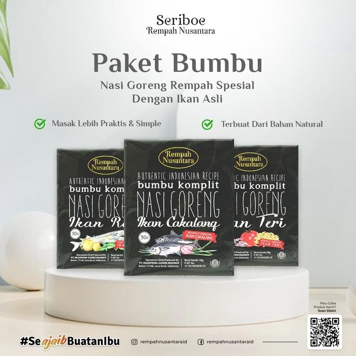 

Stok Baru Paket Bumbu Nasi Goreng Spesial Dengan Ikan Asli