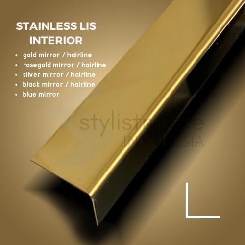 Lis Stainless Interior Siku L GOLD 50 x 110mm