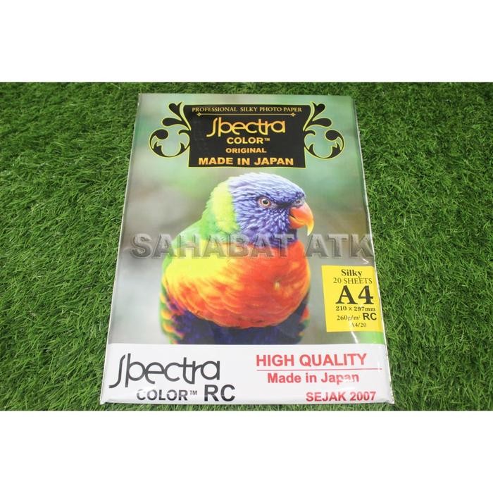 

SPECTRA SILKY 260 GRAM A4 / KERTAS PHOTO MURAH ISI 20 LEMBAR