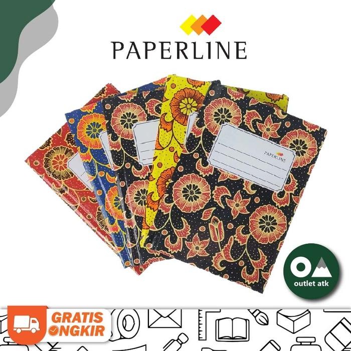 

Buku Tulis Hard Cover Paperline Quarto / Kwarto isi 200 Lembar