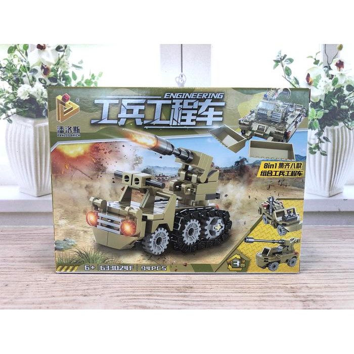 Pilihan- Lego Engineering 633024F Pnlos Brick Military Tentara Tank