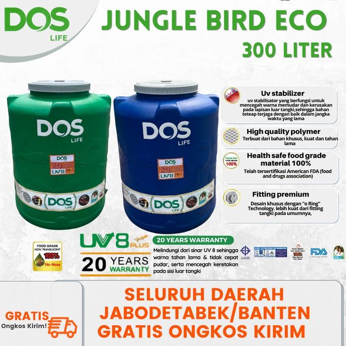 DOS - WATER TANK JUNGLEBIRD ECO Dark 310 LITER TOREN AIR TANDON AIR