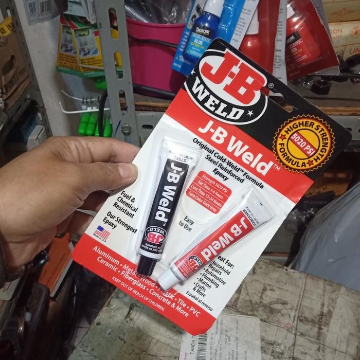lem tahan panas J-B weld lem blok mesin