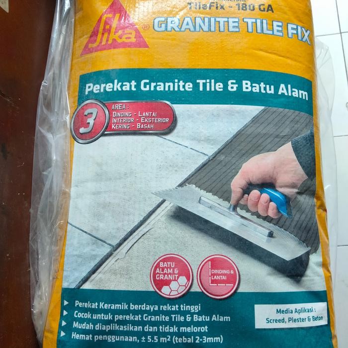 sika ceram 180 GA tilefix perekat granit & batu alam 25 kg