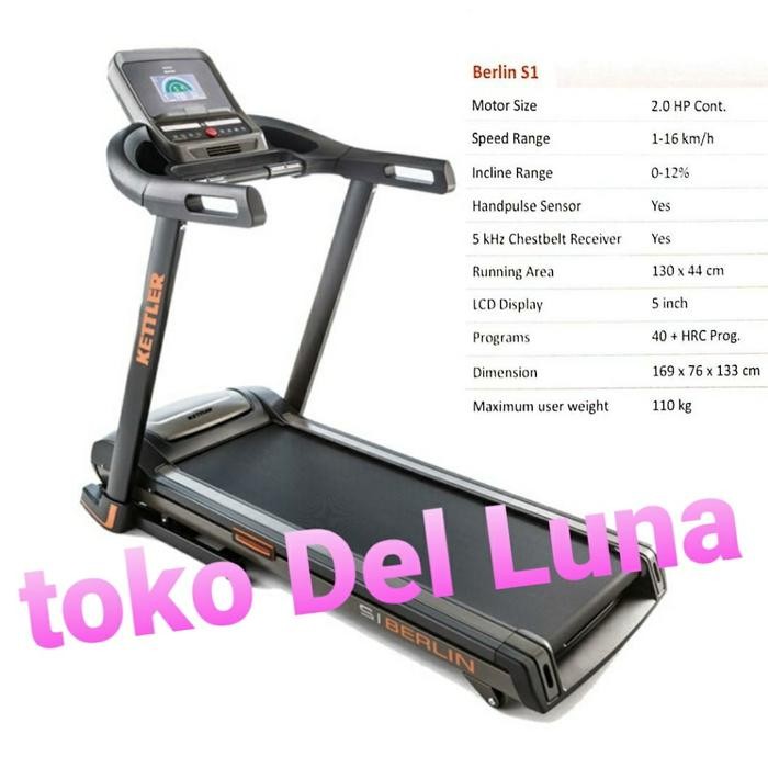 treadmill kettler berlin s1 original garansi resmi