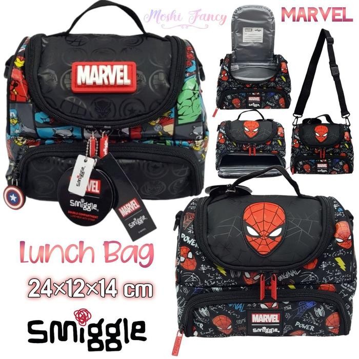Tas Smiggle Lunch Bag / Tas Makan Smiggle Selempang / Tas Bekal Anak Smiggle Dinosaurus / Tas Bekal