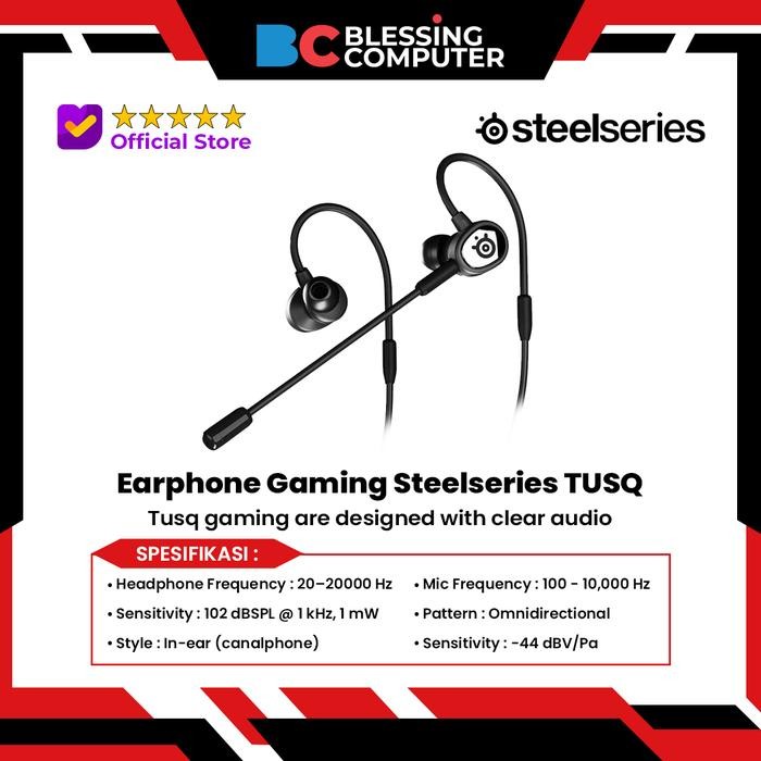 Ready Earphone Gaming Steelseries TUSQ