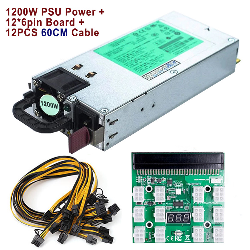 Tested DPS-1200FB A 1200W PSU Power Supply + HP Server Power Breakout