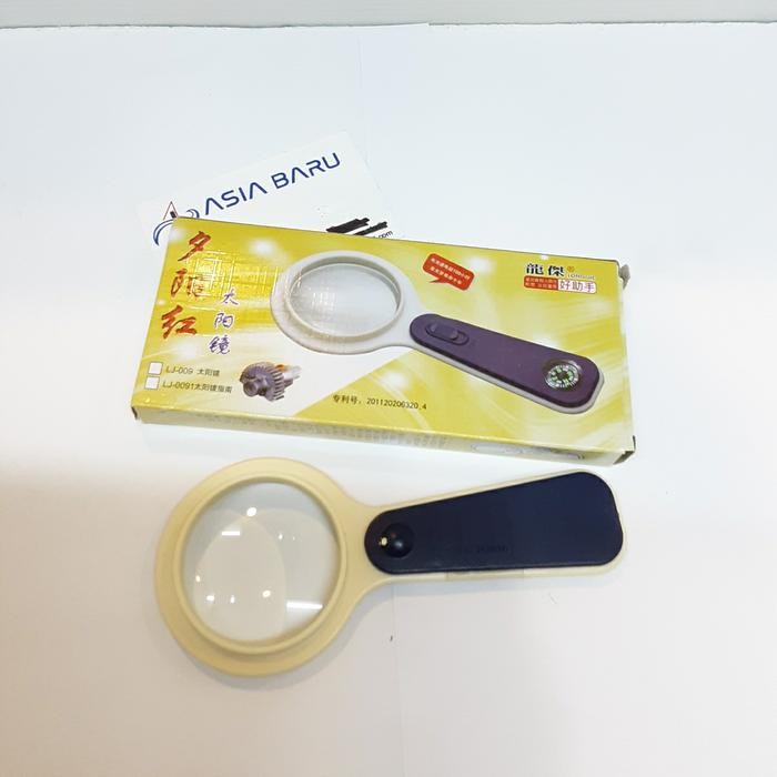 New kaca pembesar + lampu led /magnifying glass / kaca pembesar lampu