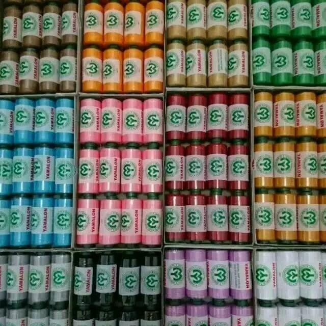 COD isi 12/ 1kotak benang jahit Yamalon Benang jahit yamalon kwalitas terbaik isi 12