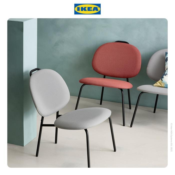 IKEA GAVLE Kursi Santai Minimalis DISEROD Merah