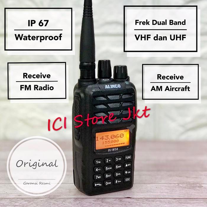 HT ALINCO DJ W58 / ALINCO W58 ORIGINAL GARANSI RESMI