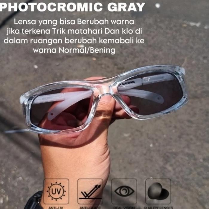 kacamata safety normal dan minus lensa photocromic rubah warna