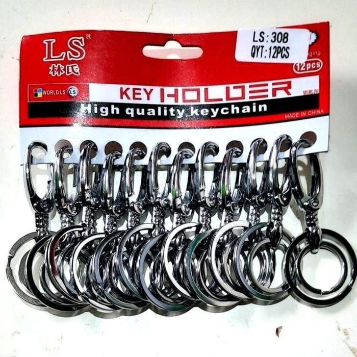 GANTUNGAN KUNCI STAINLESS 2 RING