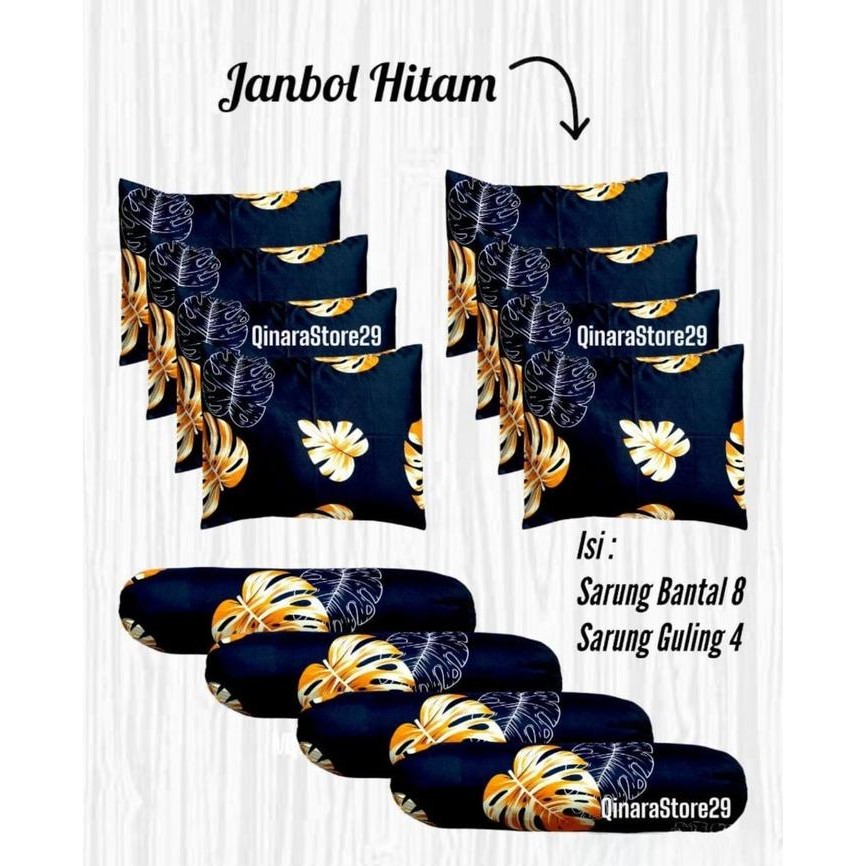 TERMURAH GROSIR 1 LUSIN Sarung Bantal 8 Sarung Guling 4 Motif Bunga Kekinian Bahan Katun Polymicro
