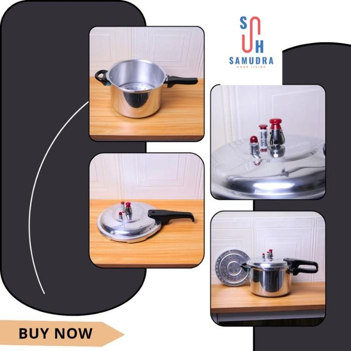 SM LIVING (COD) PANCI PRESTO ALUMUNIUM SERBAGUNA PRESSURE COOKER 4L 5L 6L 8L ALAT MASAK