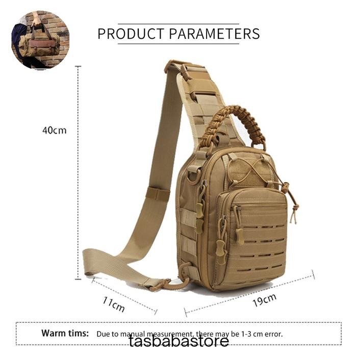 Terpopuler Tas Selempang Army Import Pria Sling Bag Tactical Branded Ori Pria Terlariss 